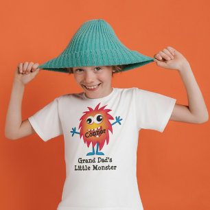 Cute Oranje Cartoon Monster Funny Fun voor kindere T-shirt