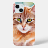 Cute Oranje Cat Case-Mate iPhone Case (Achterkant)
