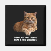 Cute Oranje Cat Magneet (Voorkant)