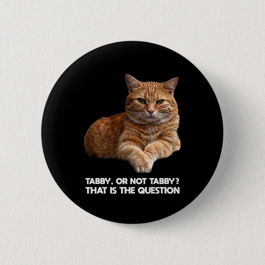 Cute Oranje Cat Ronde Button 5,7 Cm (Voorkant)