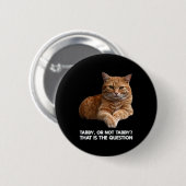 Cute Oranje Cat Ronde Button 5,7 Cm (Voorkant /achterkant)