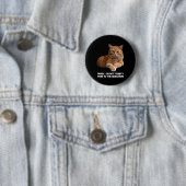 Cute Oranje Cat Ronde Button 5,7 Cm (In situ)