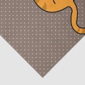 Cute Oranje Cat Tissuepapier (Detail)