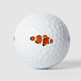 Cute Oranje Clown Fish Golf Balls Golfballen