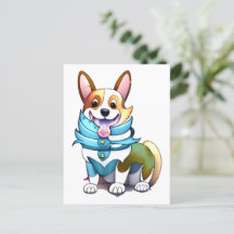 Cute Oranje corgi voor een positieve stemming