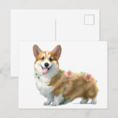 Cute Oranje corgi voor een positieve stemming Briefkaart (Voorkant / Achterkant)