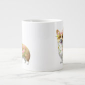 Cute Oranje corgi voor een positieve stemming Grote Koffiekop (Voorkant)