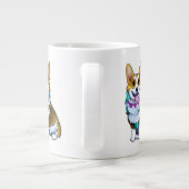 Cute Oranje corgi voor een positieve stemming Grote Koffiekop (Achterkant)