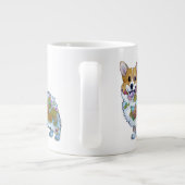 Cute Oranje corgi voor een positieve stemming Grote Koffiekop (Achterkant)