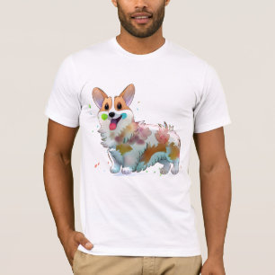 Cute Oranje corgi voor een positieve stemming T-shirt