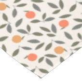 Cute Oranje en Leaves Pattern Tafelkleed (Gekanteld)