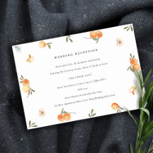 Cute Oranje Floral Boho Foliage Wedding Reception