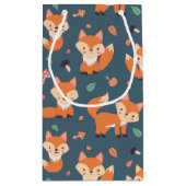 Cute Oranje Fox Animal Pattern Hartelijk dank Klein Cadeauzakje (Achterkant)