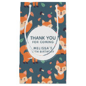 Cute Oranje Fox Animal Pattern Hartelijk dank Klein Cadeauzakje (Voorkant)