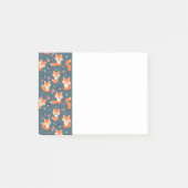 Cute Oranje Fox Animal Pattern Post-it® Notes (Voorkant)