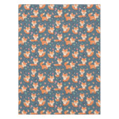 Cute Oranje Fox Animal Pattern Tafelkleed (Voorkant)