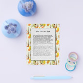 Cute Oranje Fox Autumn Trees Forest Hipster Flyer (Enkel)