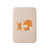 Cute Oranje Fox Bath Mat (Voorkant Verticaal)