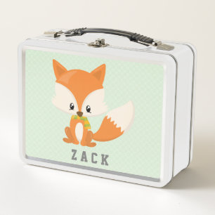 Cute Oranje Fox Cartoon Woodland