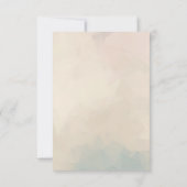 Cute Oranje Fox met Green Wreated Baby shower Save The Date (Achterkant)