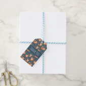 Cute Oranje Fox Pattern Hartelijk dank Cadeaulabel (Met Touw)
