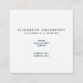 Cute Oranje Fox Pattern Illustratie Vierkante Visitekaartje (Achterkant)