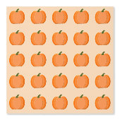 Cute Oranje Gender Neutral Pumpkin Behang (Voorkant)