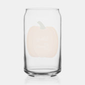 Cute Oranje Gender Neutral Pumpkin Custom Blikvorm Glas (Achterkant)