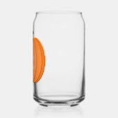 Cute Oranje Gender Neutral Pumpkin Custom Blikvorm Glas (Links)