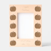 Cute Oranje Gender Neutral Pumpkin Custom Gegraveerde Lijstjes (Voorkant)