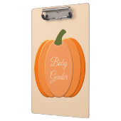 Cute Oranje Gender Neutral Pumpkin Custom Klembord (Links)