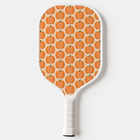 Cute Oranje Gender Neutral Pumpkin Custom Pickleball Paddle (Achterkant)