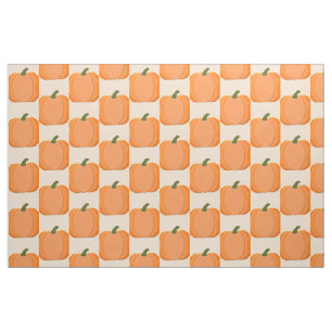 Cute Oranje Gender Neutral Pumpkin Custom Stof