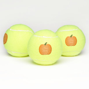 Cute Oranje Gender Neutral Pumpkin Custom Tennisballen