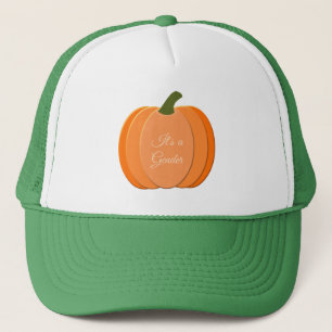 Cute Oranje Gender Neutral Pumpkin Custom Trucker Pet