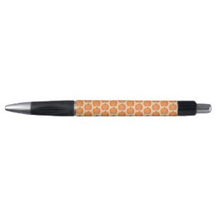 Cute Oranje Gender Neutral Pumpkin Pattered Pen