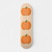 Cute Oranje Gender Neutral Pumpkin Persoonlijk Skateboard (Voorkant)