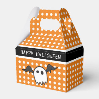 Cute Oranje Ghost Halloween Party Bedankdoosjes