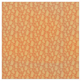 Cute Oranje Ghost Pattern Stof