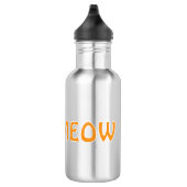 Cute oranje glurende kat ontwerp waterfles (Rechts)