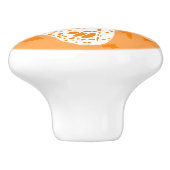 Cute Oranje Hallo geweldige Monarch Butterfly Keramische Knop (Zijkant)