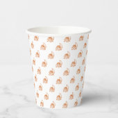 Cute oranje herfst oogst Thanksgiving Papieren Bekers (Links)