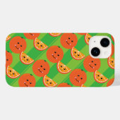 Cute Oranje iPhone Case (Achterkant (horizontaal))