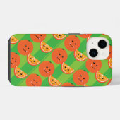 Cute Oranje iPhone Case Hoesje (Achterkant horizontaal)