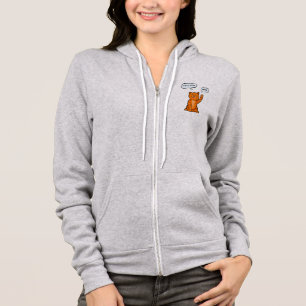 Cute oranje kat zegt "Meow". Tijger 2022 Hoodie