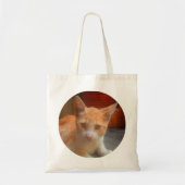 Cute Oranje Kitty Cat Tote Bag (Voorkant)
