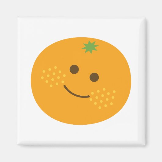 Cute Oranje Magneet (Voorkant)