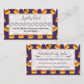 Cute Oranje Paars Halloween Emoji Candy Corn Klantenkaartje (Voorkant / Achterkant)