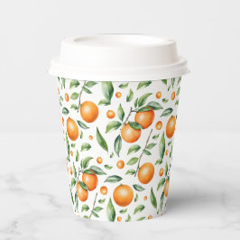 Cute Oranje Papieren Bekers