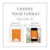 Cute Oranje Pumpkin Halloween Dinner Party Kaart